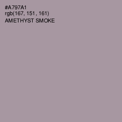 #A797A1 - Amethyst Smoke Color Image