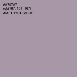 #A797A7 - Amethyst Smoke Color Image