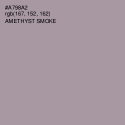 #A798A2 - Amethyst Smoke Color Image