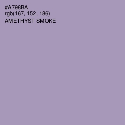 #A798BA - Amethyst Smoke Color Image