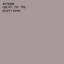 #A7999B - Dusty Gray Color Image