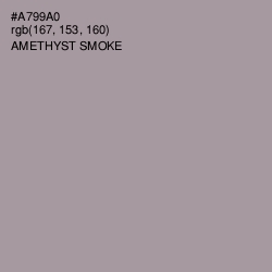 #A799A0 - Amethyst Smoke Color Image