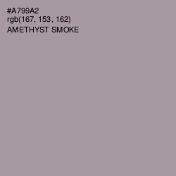 #A799A2 - Amethyst Smoke Color Image