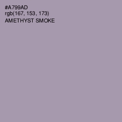 #A799AD - Amethyst Smoke Color Image