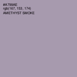 #A799AE - Amethyst Smoke Color Image