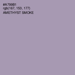 #A799B1 - Amethyst Smoke Color Image