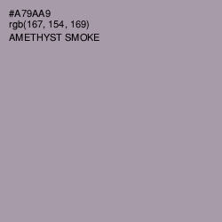 #A79AA9 - Amethyst Smoke Color Image