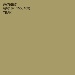 #A79B67 - Teak Color Image