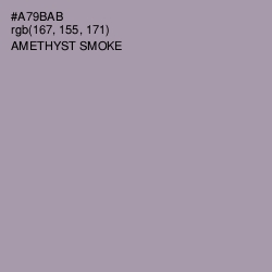 #A79BAB - Amethyst Smoke Color Image