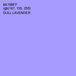 #A79BFF - Dull Lavender Color Image