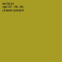 #A79C24 - Lemon Ginger Color Image