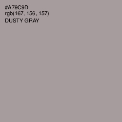 #A79C9D - Dusty Gray Color Image