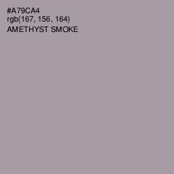 #A79CA4 - Amethyst Smoke Color Image