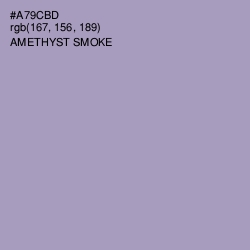 #A79CBD - Amethyst Smoke Color Image