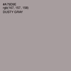 #A79D9E - Dusty Gray Color Image