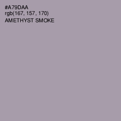 #A79DAA - Amethyst Smoke Color Image