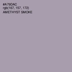 #A79DAC - Amethyst Smoke Color Image