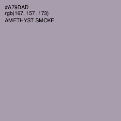 #A79DAD - Amethyst Smoke Color Image