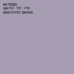 #A79DB3 - Amethyst Smoke Color Image