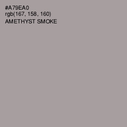 #A79EA0 - Amethyst Smoke Color Image