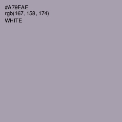 #A79EAE - Amethyst Smoke Color Image