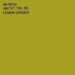 #A79F23 - Lemon Ginger Color Image