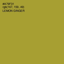 #A79F31 - Lemon Ginger Color Image
