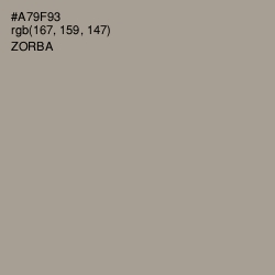 #A79F93 - Zorba Color Image