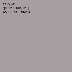 #A79FA1 - Amethyst Smoke Color Image