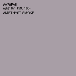 #A79FA5 - Amethyst Smoke Color Image