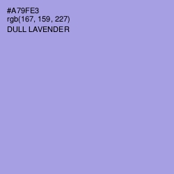 #A79FE3 - Dull Lavender Color Image