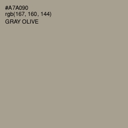 #A7A090 - Gray Olive Color Image