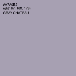 #A7A0B2 - Gray Chateau Color Image