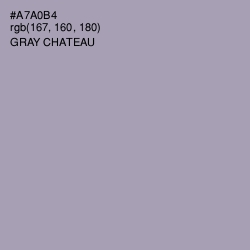 #A7A0B4 - Gray Chateau Color Image