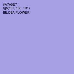 #A7A0E7 - Biloba Flower Color Image