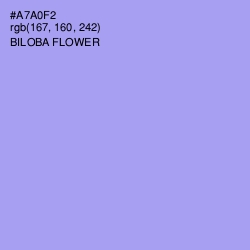 #A7A0F2 - Biloba Flower Color Image