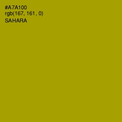 #A7A100 - Sahara Color Image