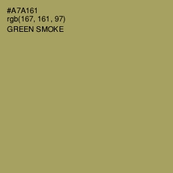 #A7A161 - Green Smoke Color Image