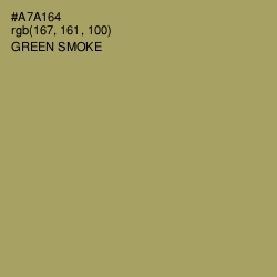 #A7A164 - Green Smoke Color Image