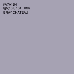 #A7A1B4 - Gray Chateau Color Image