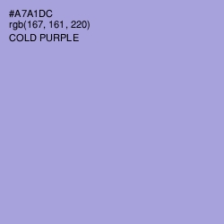 #A7A1DC - Cold Purple Color Image
