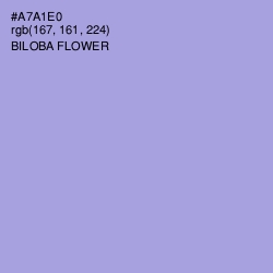 #A7A1E0 - Biloba Flower Color Image