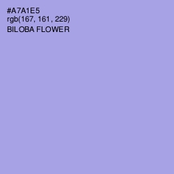 #A7A1E5 - Biloba Flower Color Image