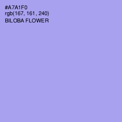 #A7A1F0 - Biloba Flower Color Image