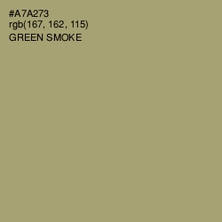 #A7A273 - Green Smoke Color Image