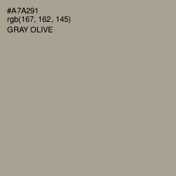 #A7A291 - Gray Olive Color Image