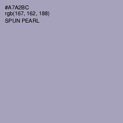 #A7A2BC - Spun Pearl Color Image