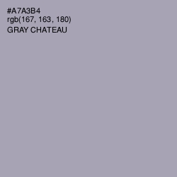 #A7A3B4 - Gray Chateau Color Image