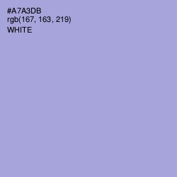 #A7A3DB - Cold Purple Color Image