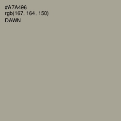 #A7A496 - Dawn Color Image